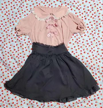 [ 미사용 ] Ank Rouge 블라우스와 스커트 2세트 지뢰계 고딕