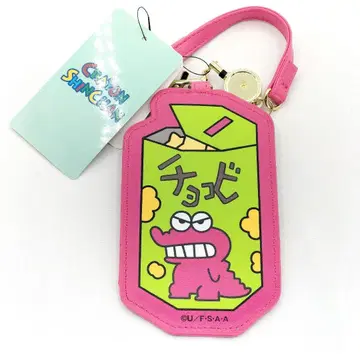 미사용 짱구는 못말려(크레용 신짱) 패스 케이스 초코비 카드 케이스