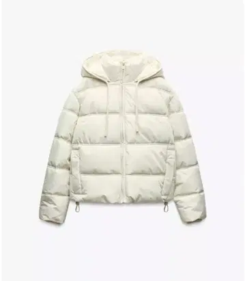 [ ZARA ] 아우터 워터 윈드프로텍션 숏 퍼프 아노락 S