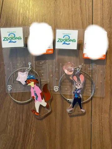 당일 발송 시마무라 주토피아2 닉&주디 세트 참 키링