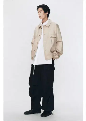 SOSHIOTSUKI X ZARA 릴랙스 핏 수트 카고 팬츠