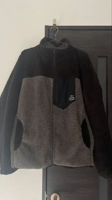 CHUMS 플리스 자켓 XL 그레이/블랙