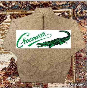CROCODILE 크로커다일 하프 지퍼 니트 L 사이즈