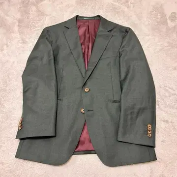 글로벌 스타일 오더 자켓 짙은 녹색 그린 계열 S~M 상당