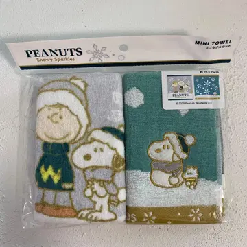 USJ 한정판 스누피 미니 타월 세트
