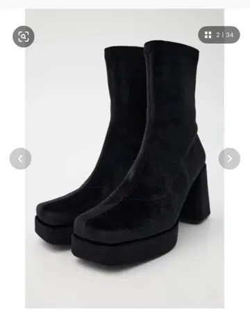 moussy STRETCH BLOCK HEEL 부츠