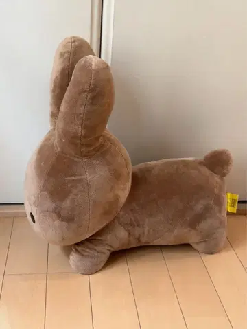 토끼형 봉제 인형 브라운 미피