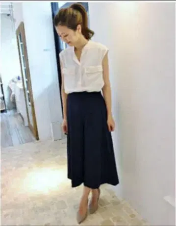 Plage 네이비 가우초 팬츠 34