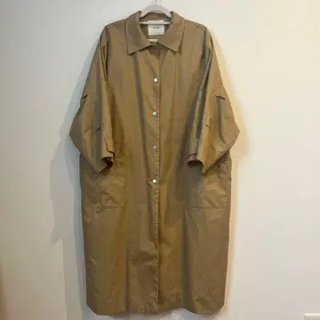 Fashiru 스텐카라 코트 미들 베이지