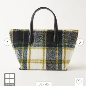 그린 레이블 릴랙싱 체크 2WAY 토트백