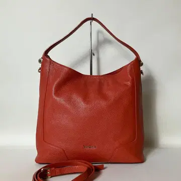2510-331 | 새상품급 | 훌라 2WAY 숄더백 가죽 레드