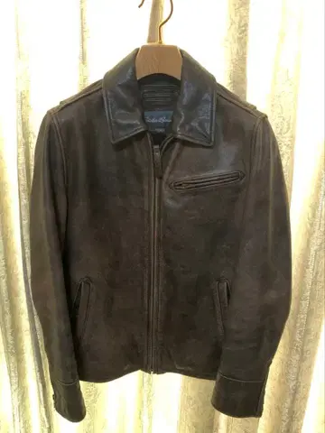 Eddie Bauer 가죽 자켓 XS 다크 브라운 에디바우어