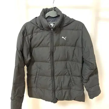 푸마 다운 자켓 후드 부착 그레이 긴팔 겨울 스포츠 웨어
