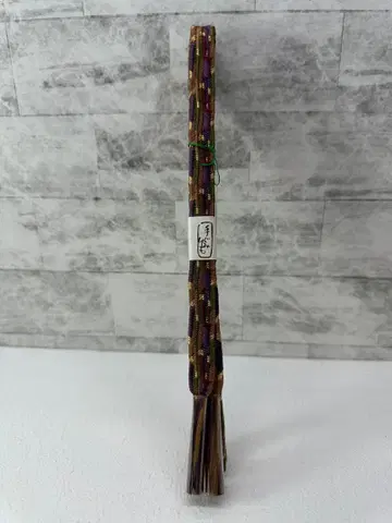 허리띠 보라색 브라운 그린 금 뜨개질 디자인 [ 미사용 새상품 ]