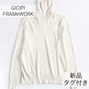 새상품 GICIPI 지치피 FRAMeWORK 터틀넥 생지