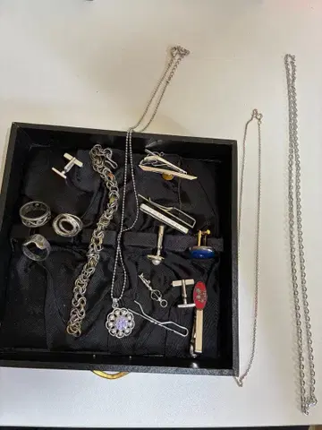 유품 정리 액세서리 실버 silver 반지 목걸이 다이아 모음