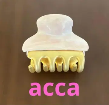 acca 헤어 클립 핑크 골드