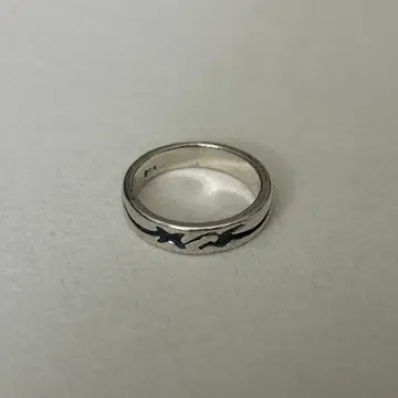 빈티지 실버 925 반지 12호 별 패턴