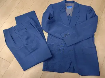 청색 (스카이블루) 수트 상하의 세트 맞춤