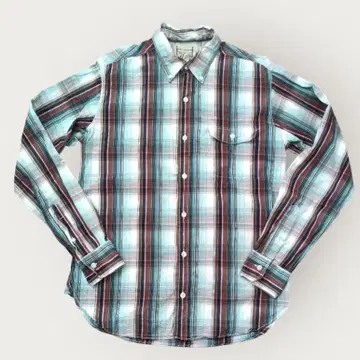 Hang 체크 무늬 긴팔 셔츠 캐주얼 셔츠 일본제