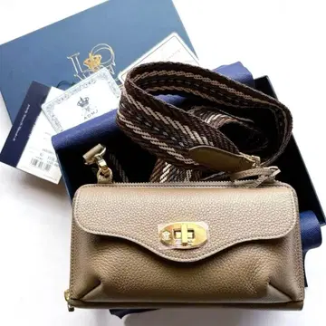 [ 새상품 ] ADMJ 송아지 가죽 모차르트 앞주머니 부착 지갑 숄더백