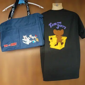 미사용 톰과 제리 치즈 토트백 & 중고 반팔 T셔츠