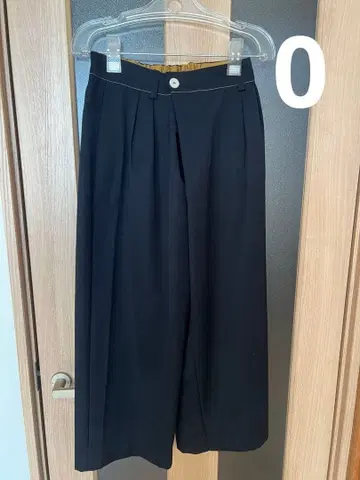 팔라스 팰리스 블랙 와이드 레그 와이드 팬츠 울 100% 인디고