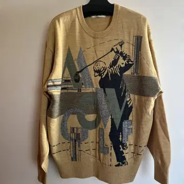 Munsingwear 골프 모티브 니트 L