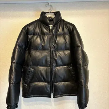 [미사용 새상품] Schott 가죽 다운 자켓 214D