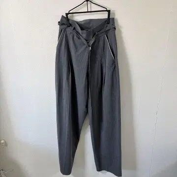 RIVE DROITE 와이드 팬츠 그레이 스트라이프