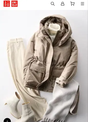 UNIQLO 하이브리드 다운 코트 XL