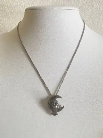 Sterling 실버 925 펜던트 올빼미 14.58g 45cm