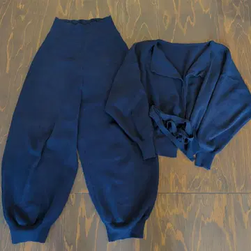 nagonstans 네이비 니트 팬츠 셋업