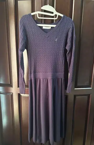 [미사용] overE 니트 원피스 네이비