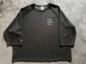 Chaos Fishing Club LOGO RAGLAN Black XL