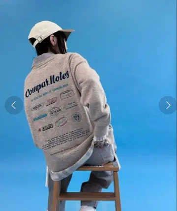 MODE NORM CORE 자수 니트 풀오버