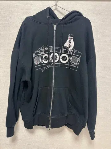 키요 고양이 후드티 블랙 LEVEL4