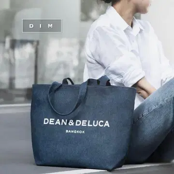 DEAN&DELUCA BANGKOK MID DENIM XL 토트백