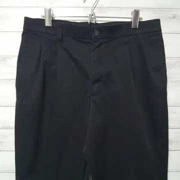 CHEROKEE 투 턱 블랙 치노 팬츠 W32 USA 구제 의류