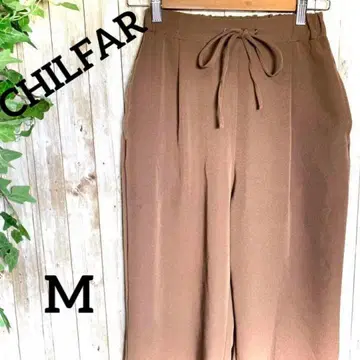 [ CHILFAR ] 칠퍼 슬랙스 와이드 팬츠 M 밴딩 무지 새상품급