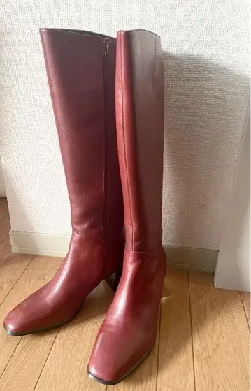 [ 미사용 새상품 ] cava cava 가죽 롱 부츠