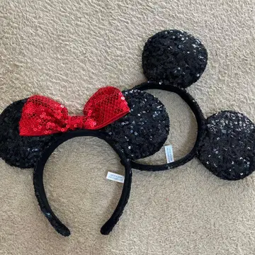 디즈니 미키 미니 머리띠 스팽글