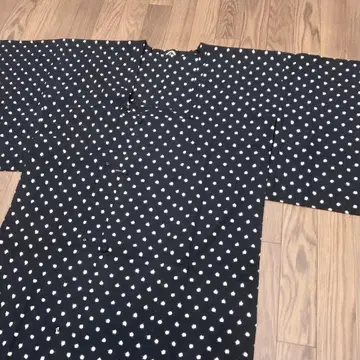 순수 실크  직물 롱 도효 코트 눈꽃 무늬 직조