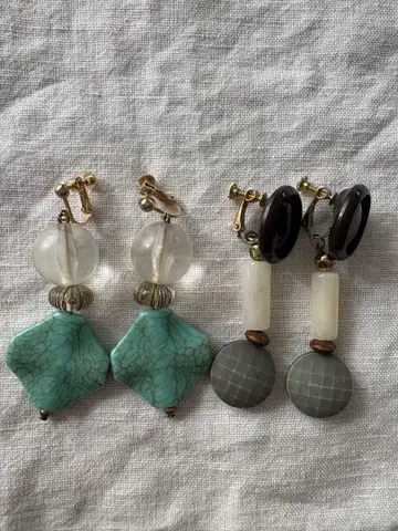 빈티지 부품 귀찌 2세트