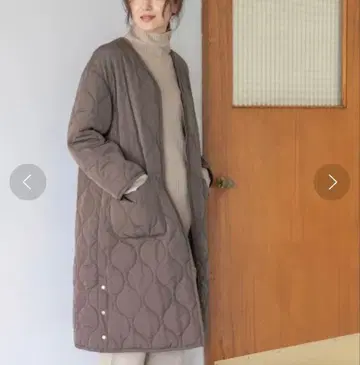 LEPSIM 브라운 노카라 코트