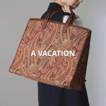 [ A VACATION ] TANK PAISLEY 토트백