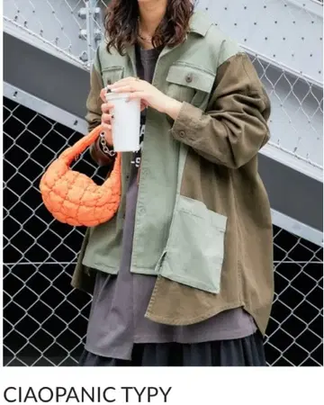 미사용 [etsinta/에신타] 밀리터리 오버 자켓