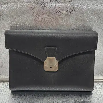 던힐 세컨드 백 클러치백 가죽 블랙 수납
