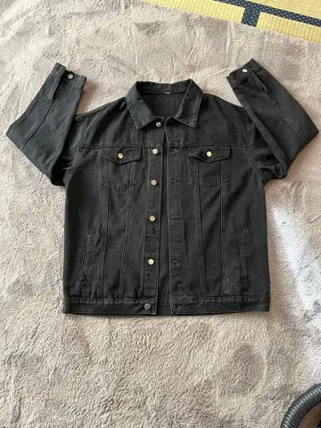 M.U.L 블랙 데님 자켓