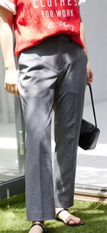 SLOBE IENA 그레이 슬랙스 스틱 팬츠 완판템